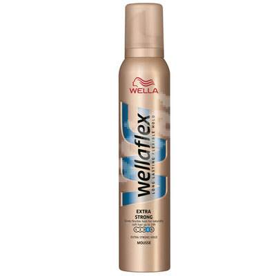 Spuma pentru par Extra Strong Hold Wellaflex, nr. 4, 200 ml, Wella