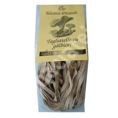 Tagliatelle din grau dur cu galbiori, 250 g, Petras Bio