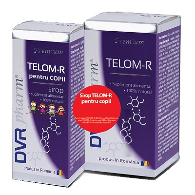 Telom-R, 120 capsule + Sirop pentru copii, 150 ml, Dvr Pharm