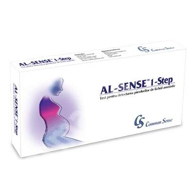 Test pentru detectarea pierderilor de lichid amniotic Al-Sense 1-step, 3 bucati, Common Sense