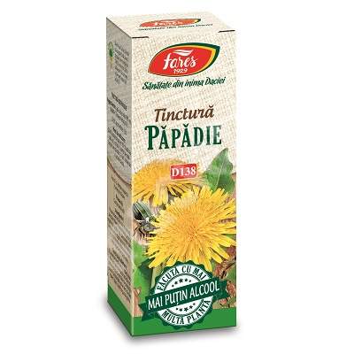 Tinctura de papadie, D138, 50 ml, Fares