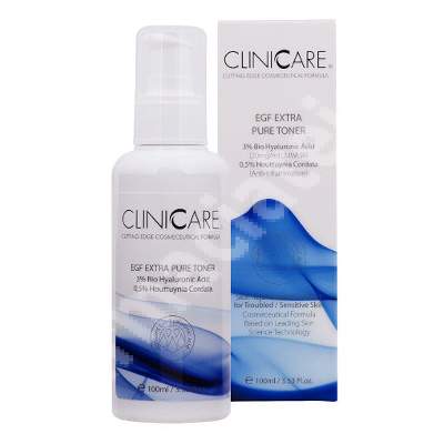 Tonic facial pur extra EGF, 100 ml, CliniCare