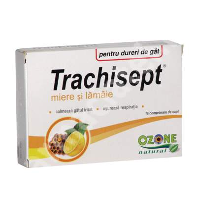 Trachisept miere si lamaie, 16 comprimate, Ozone Laboratories