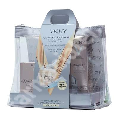 Trusa Balsam nutritiv densificator si Crema contur ochi si buze Neovadiol Magistral, Vichy