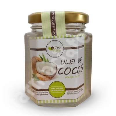 Ulei cocos presat la rece, 150 ml, CrisNatur