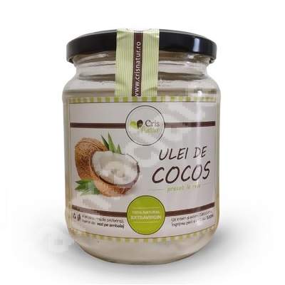 Ulei cocos presat la rece, 500 ml, CrisNatur