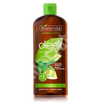 Ulei de baie cu ceai verde si lemongrass Olejek, 300 ml, Bielenda