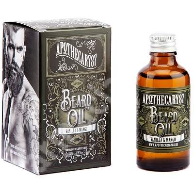 Ulei de barba Vanilie si Mango, 50 ml, Apothecary 87