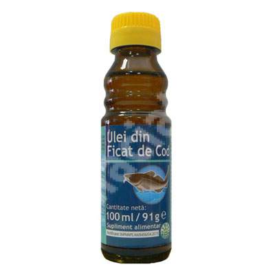 Ulei din ficat de cod, 100 ml, Herbavit