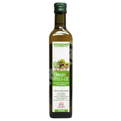 Ulei vegetal cu Omega 3 DHA, 250 ml, Vitaquell