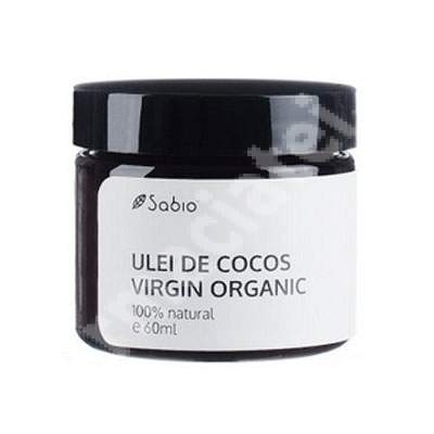 Ulei virgin organic de cocos, 60 ml, Sabio