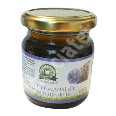 Unt vegetal din seminte de in, 200 g, Carmita Classic