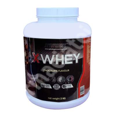 X Whey cu aroma de ciocolata, 2 kg, Xplodegain Nutrition