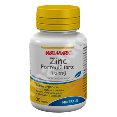 Zinc 15mg, 30 comprimate, Walmark