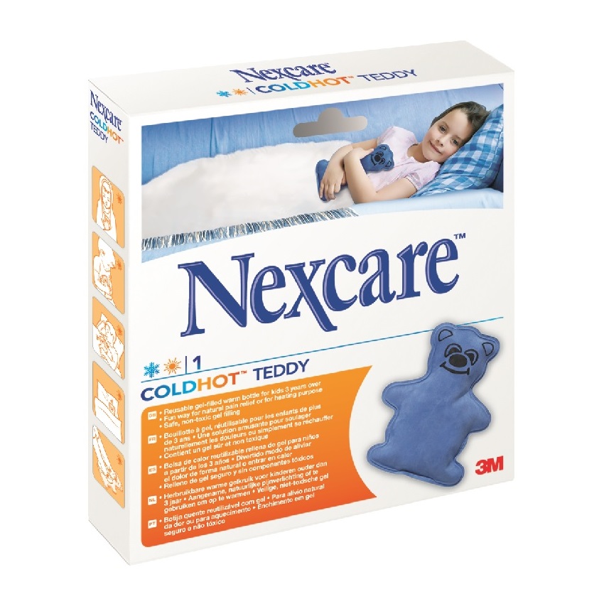 Compresa cu gel terapie cald, in forma de ursulet - Coldhot, +3luni, Nexcare