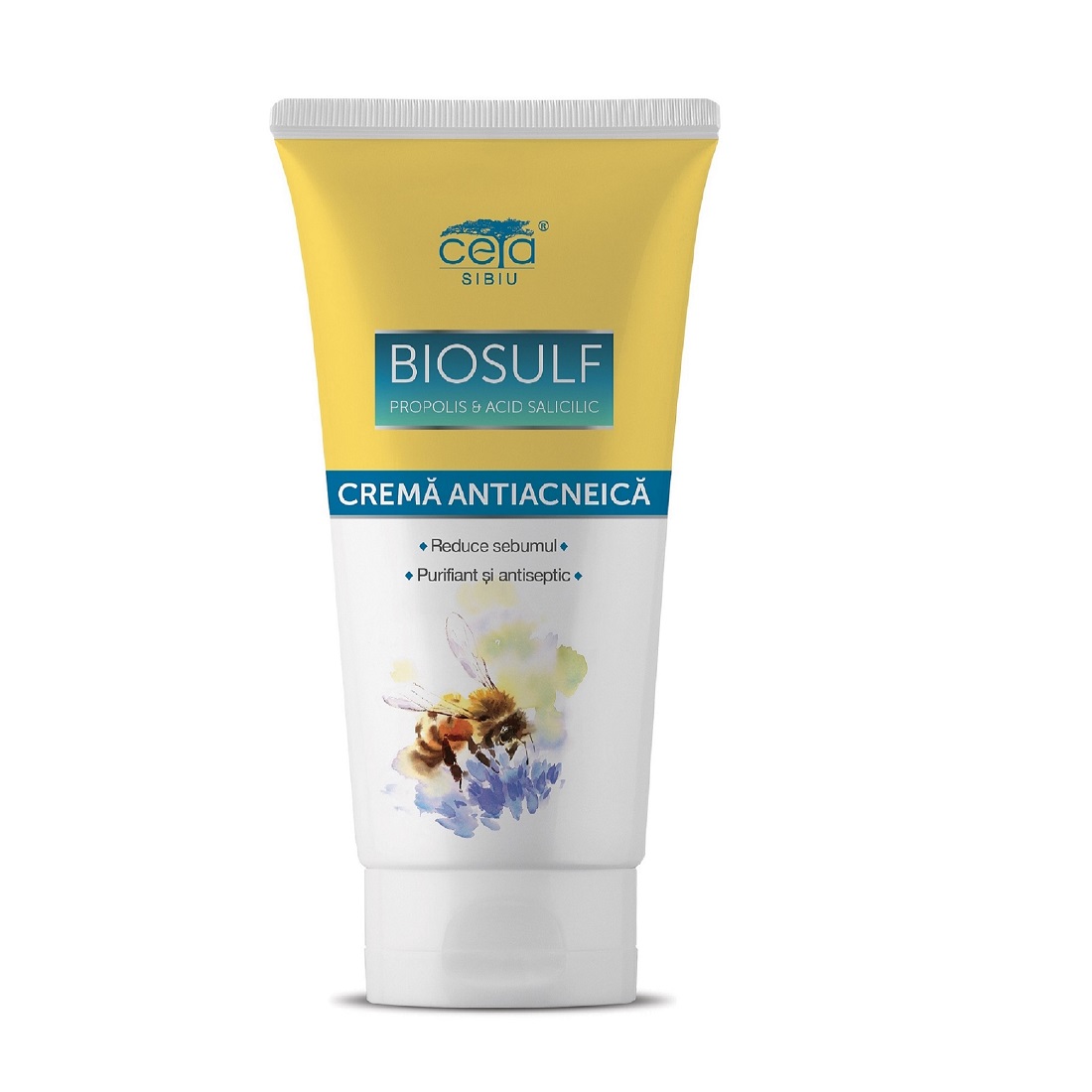 Crema antiacneica cu biosulf propolis si acid salicilic Ceta, 50 ml, Plafar