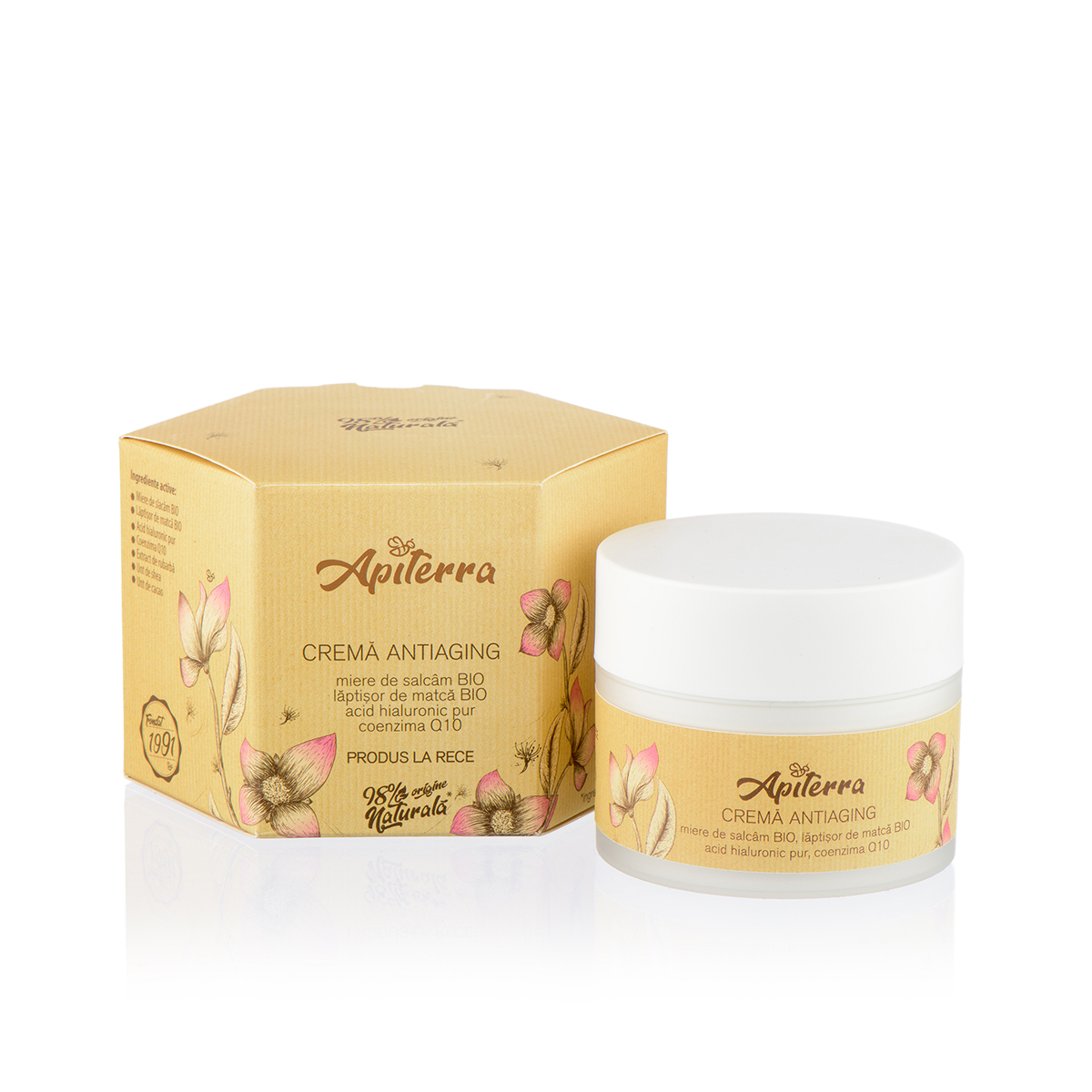 Crema antiaging Apiterra, 50 ml, Apicola Pastoral Georgescu