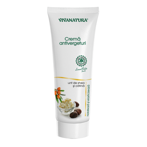 Crema antivergeturi cu unt de shea si catina, 250 ml, Vivanatura