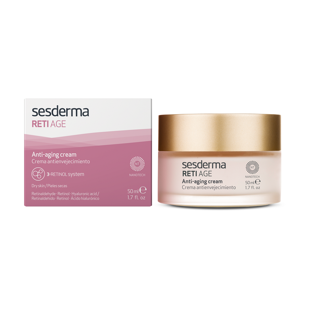 Crema cu efect anti-imbatranire pentru ten uscat Reti Age, 50 ml, Sesderma