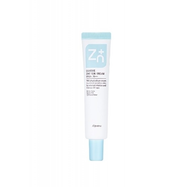 Crema cu Oxid de Zinc si cu protectie solara SPF50+/PA+++, 40g, Apieu