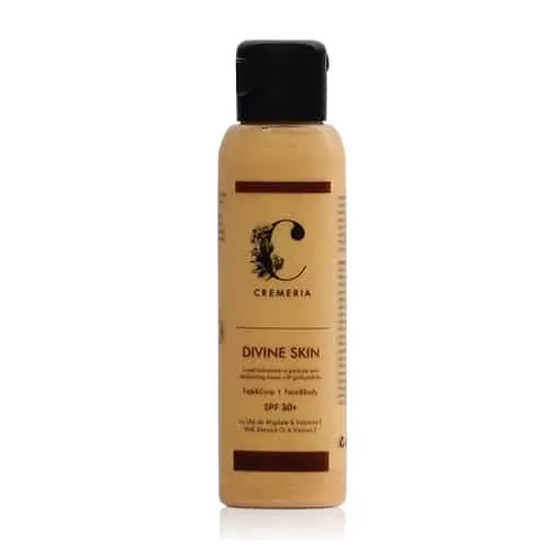 Crema de corp stralucitoare SPF 30 Divine Skin, 100 ml, Cremeria