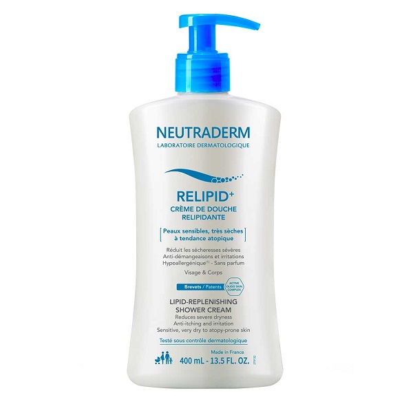 Crema de dus relipidanta Relipid+, 400 ml, Neutraderm