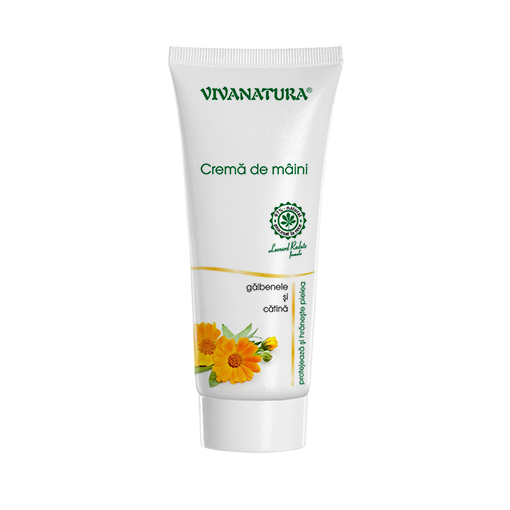 Crema de maini cu galbenele si catina, 75 ml, Vivanatura