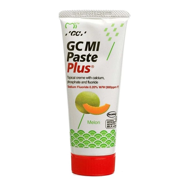 Crema dentara topica remineralizanta pe baza de apa cu aroma de pepene galben Mi Paste Plus