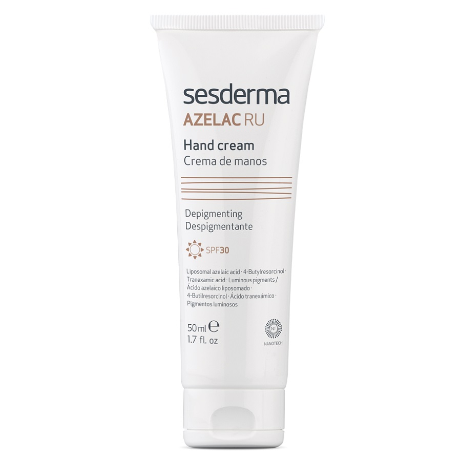 Crema depigmentanta pentru maini Azelac RU, SPF 30, 50 ml, Sesderma