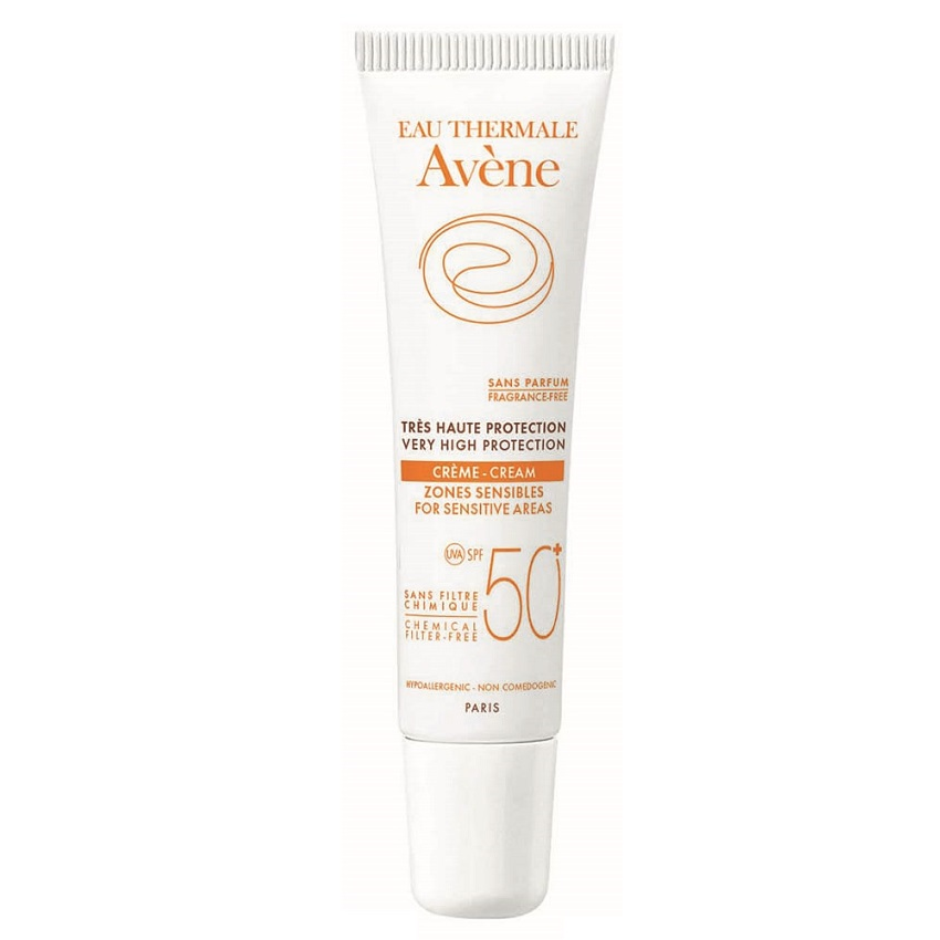 Crema protectie solara pentru zone sensibile SPF 50, 15 ml, Avene