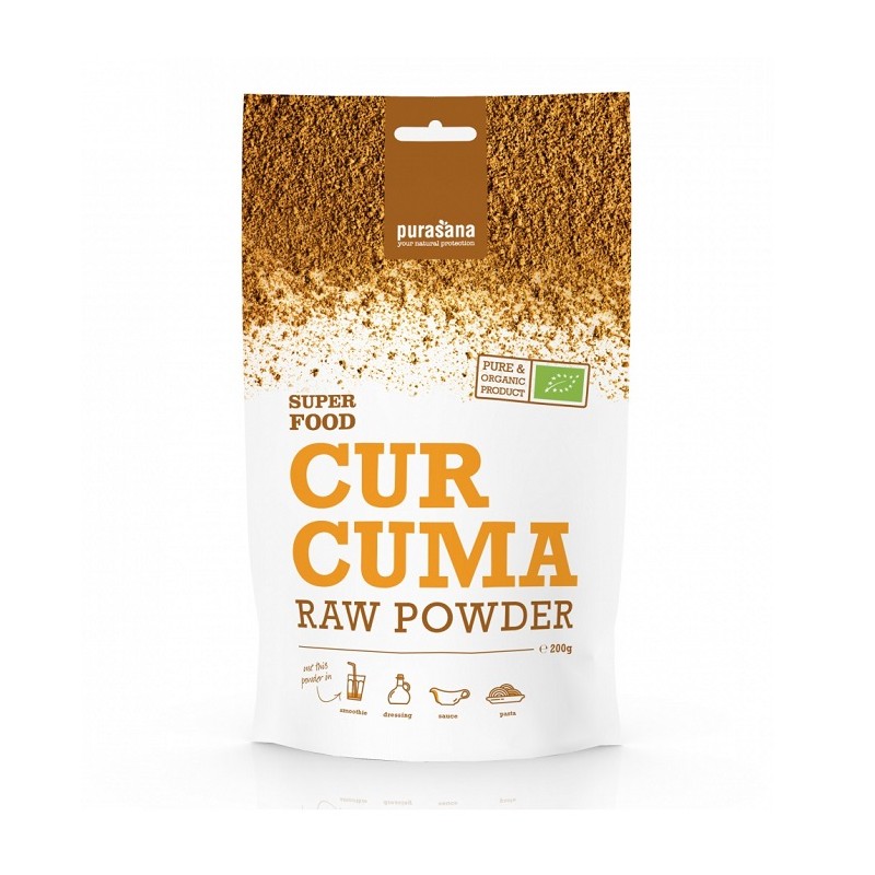 Curcuma pulbere Bio, 200 g, Purasana