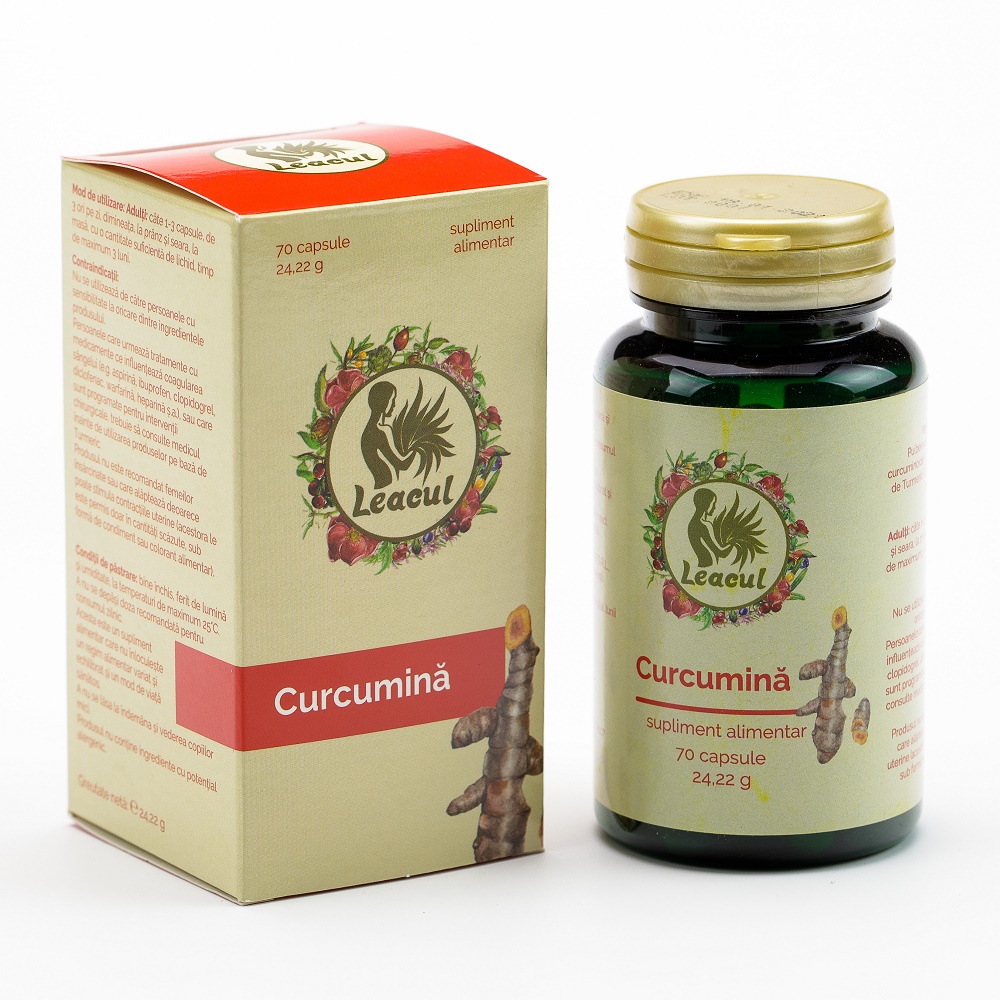 Curcumina Leacul, 70 capsule, Solaris