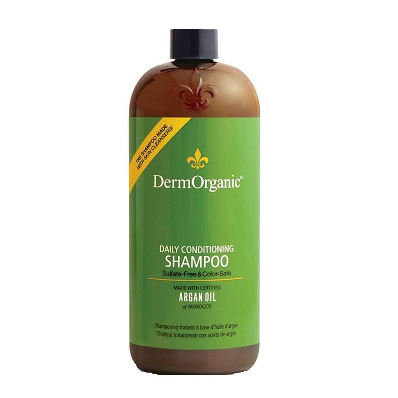 Sampon uz zilnic cu argan si fara sulfati pentru protejarea culorii, 350 ml, DermOrganic