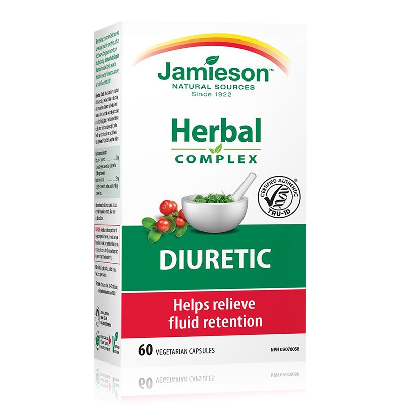 Diuretic din plante, 60 capsule, Jamieson