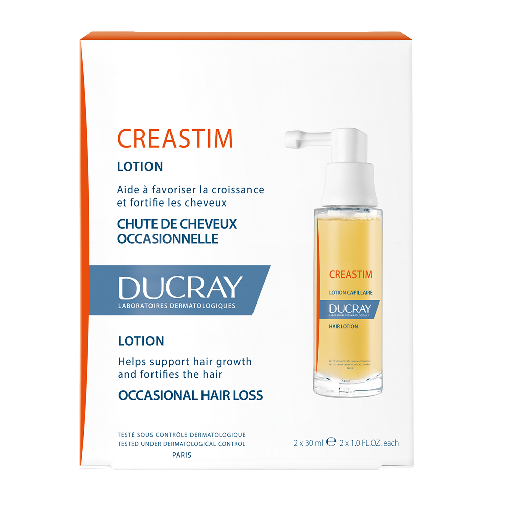 Lotiune impotriva caderii parului Ducray Creastim, 2 x 30 ml, Ducray