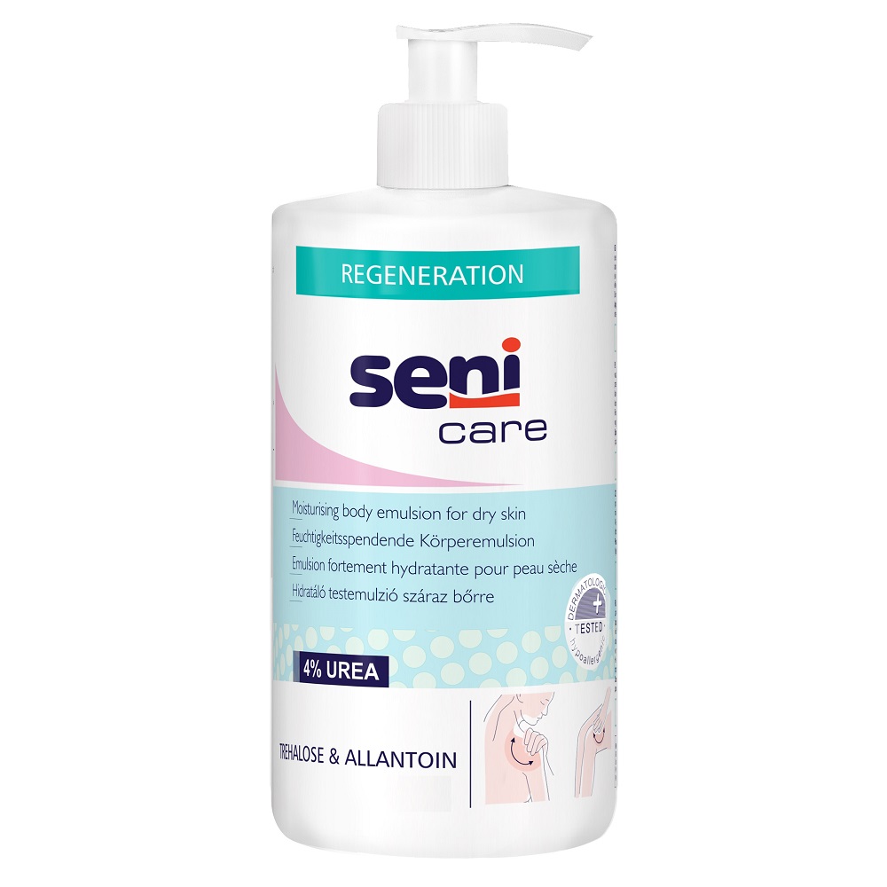 Emulsie hidratanta pentru piele uscata cu 4% uree Care, 500 ml, Seni