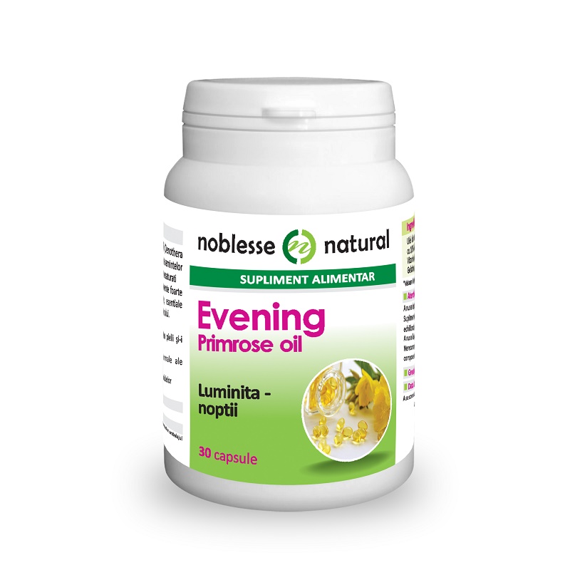 Ulei din seminte de Luminita-noptii Evening Primrose, 30 capsule, Noblesse