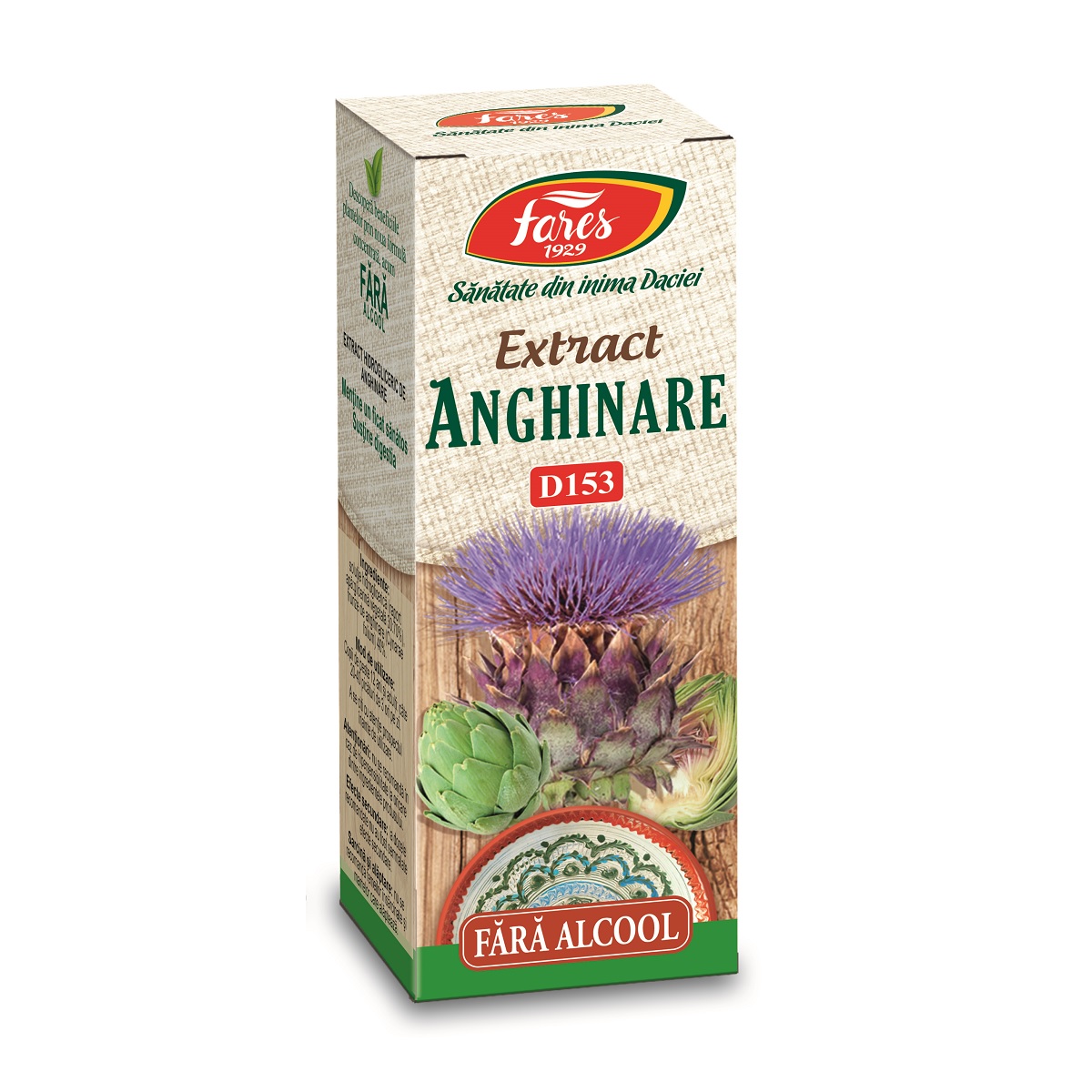 Extract de Anghinare fara alcool, D153,  50 ml, Fares