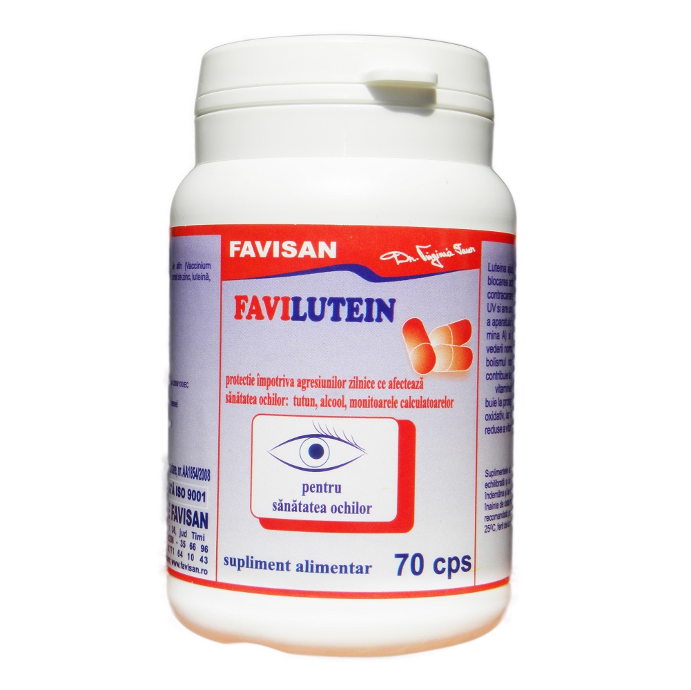 Favilutein, 70 capsule, Favisan