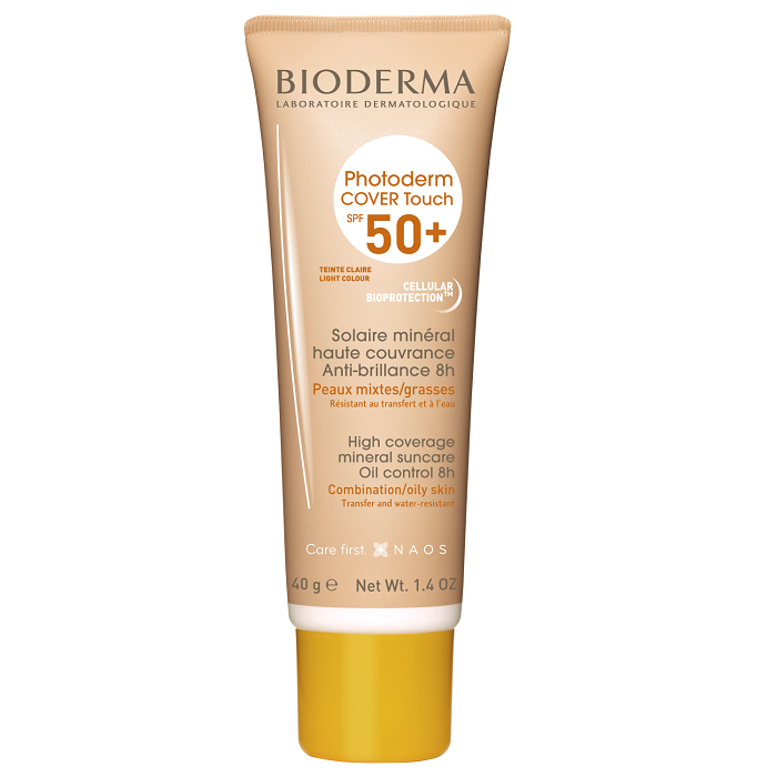 Fluid Photoderm Cover Touch, SPF 50+ nuanta deschisa, 40 g, Bioderma