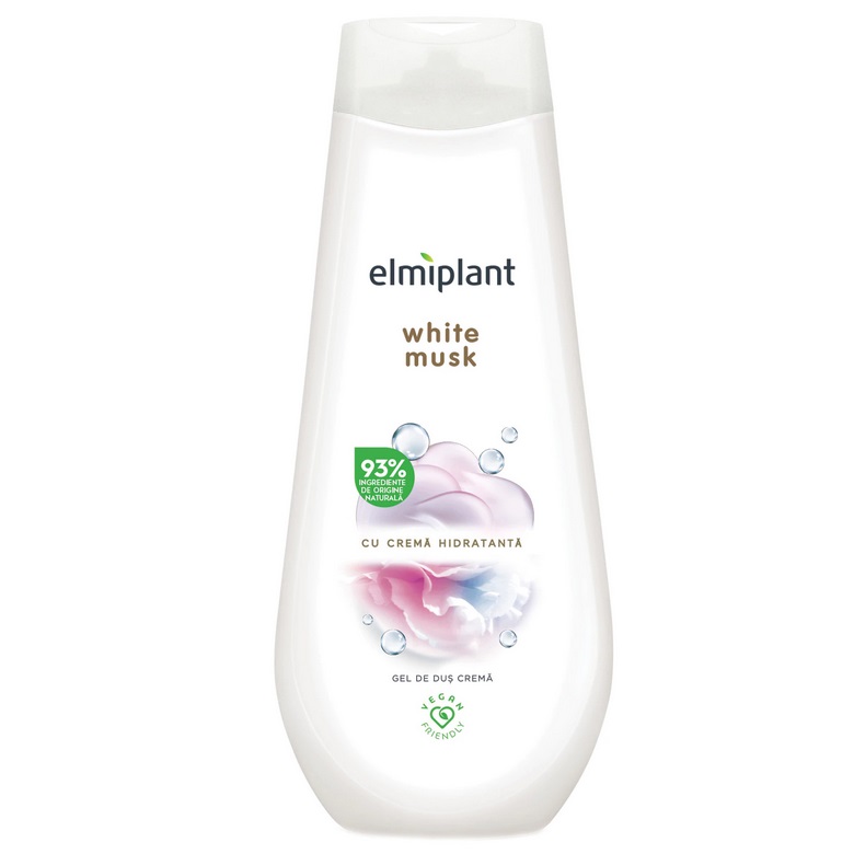 Gel de dus crema White Musk, 750 ml, Elmiplant 