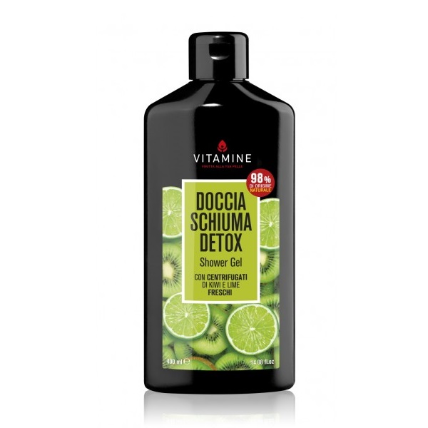 Gel de dus detox cu kiwi si lime, 400 ml, Vitamine