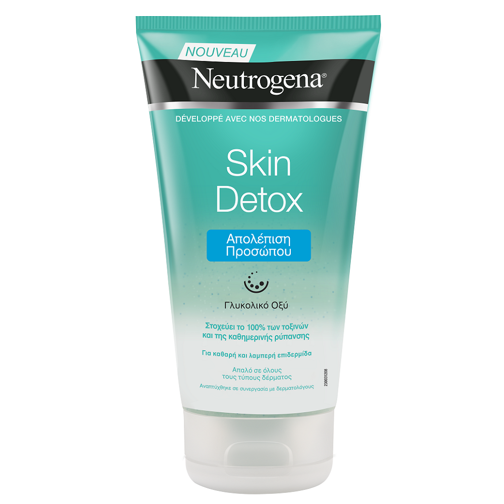 Gel-Scrub revigorant pentru fata Skin Detox, 150 ml, Neutrogena 