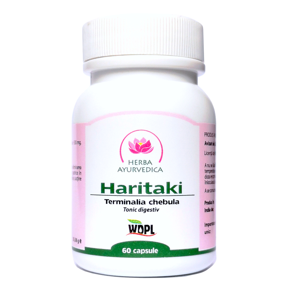 Haritaki, 60 capsule, Herba Ayurvedica