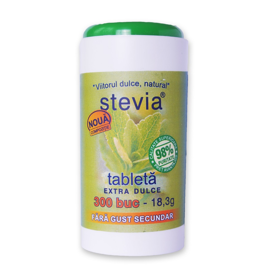 Indulcitor Stevia Extra dulce, 300 tablete, Naturking