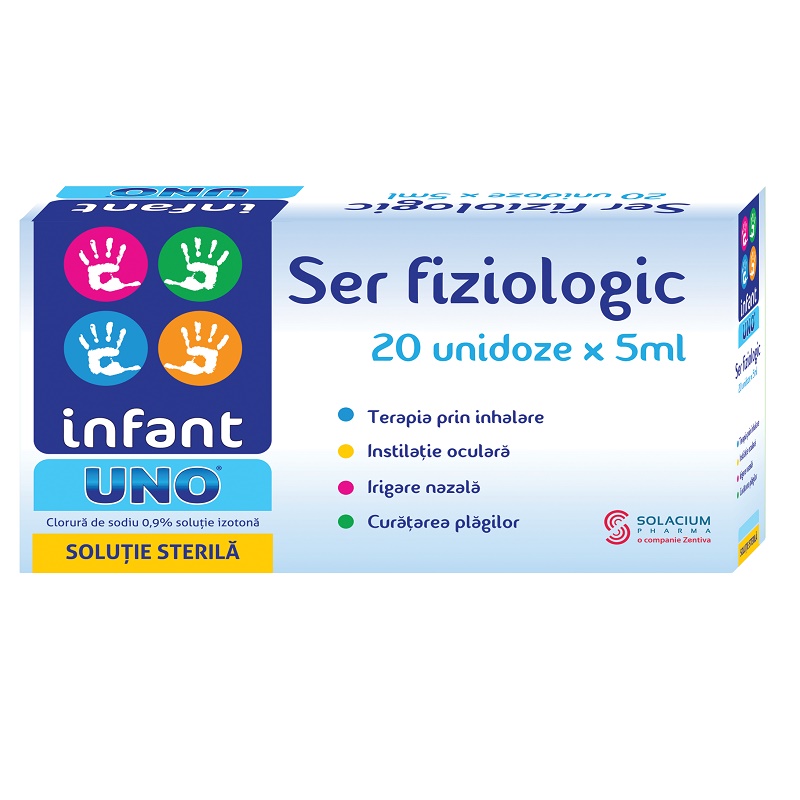 Ser fiziologic Infant Uno, 20 monodoze, Solacium Pharma