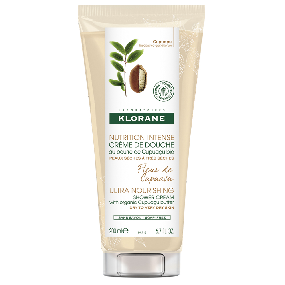 Crema de dus cu floare de Capuacu Nutrition Intense, 200 ml, Klorane 