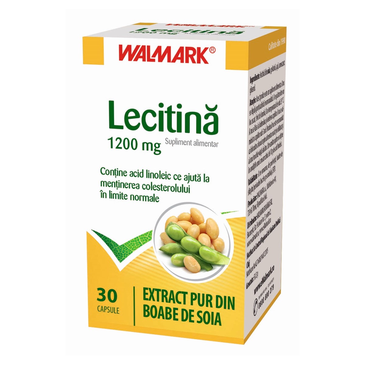 Lecitina 1200mg, 30 capsule, Walmark