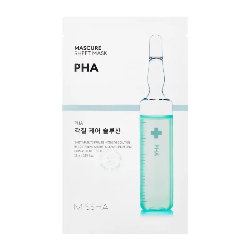 Masca cu efect de peeling si PHA, 28 ml, Missha