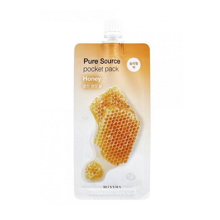 Masca de noapte cu miere pentru elasticitate Pocket Pack, 10 ml, Missha